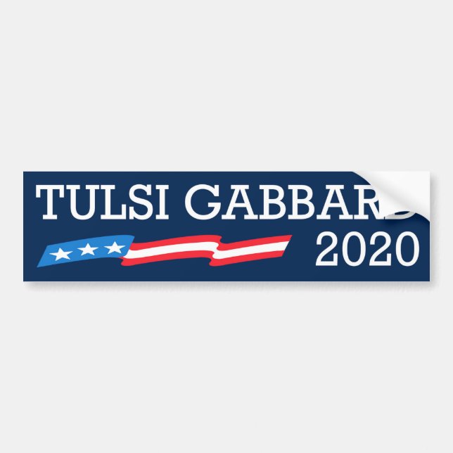 Adesivo Para Carro Tulsi Gabbard 2020 (Frente)