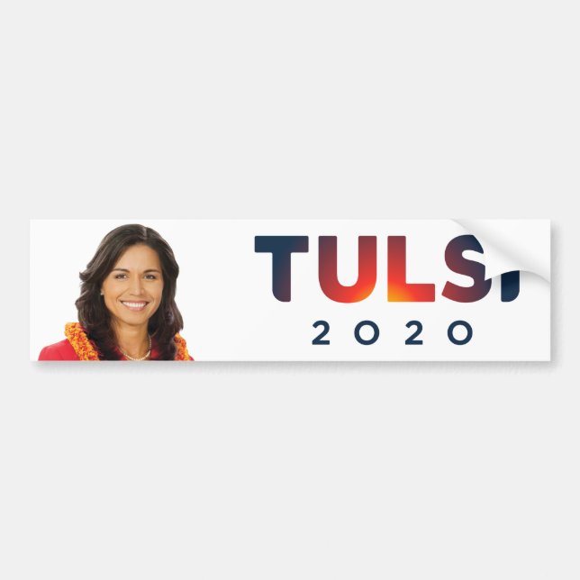 Adesivo Para Carro Tulsi Gabbard 2020 (Frente)