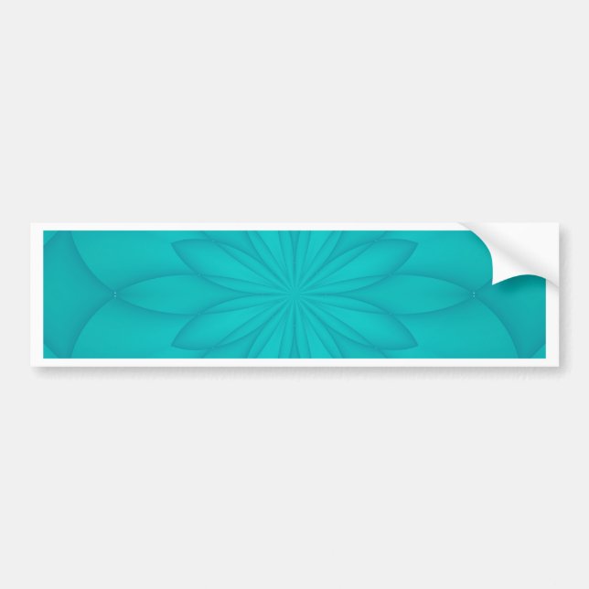Adesivo Para Carro Turquoise Rosette (Frente)