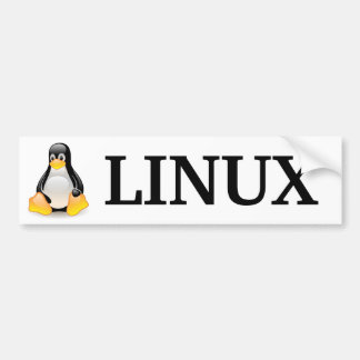 Adesivo Para Carro Tux com Linux