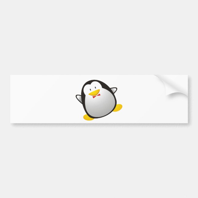 Adesivo Para Carro Tux da imagem do linux do pinguim (Frente)