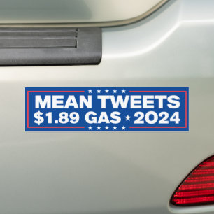 Adesivo Para Carro Tweets Médios de US$ 1,89 Gás Trump 2024