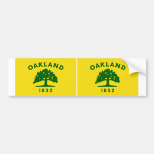 Adesivo Para Carro TWO Oakland, Califórnia Flag