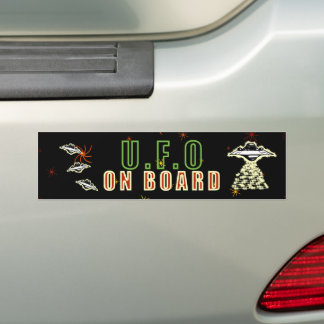 Adesivo Para Carro U.F.O On Board Green