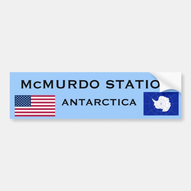 Adesivo Para Carro U.S. - Autocolante no vidro traseiro de McMurdo a (Frente)