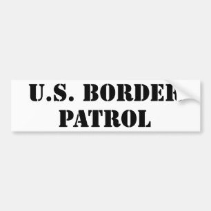 Adesivo Para Carro U.S. Patrulha fronteiriça (texto)
