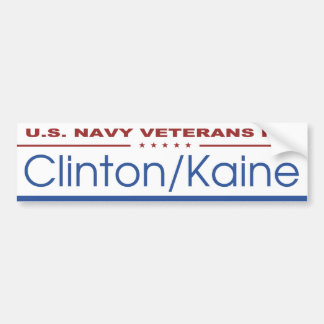 Adesivo Para Carro U.S. Veteranos do marinho para Clinton/Kaine