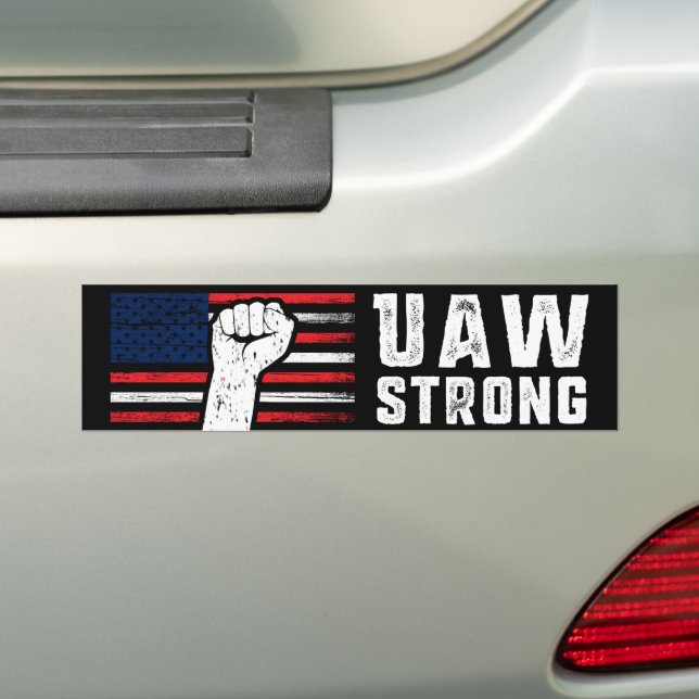 Adesivo Para Carro UAW Strong United Auto Workers Union Union (No carro)