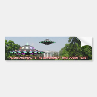 Adesivo Para Carro UFO no gramado do whitehouse