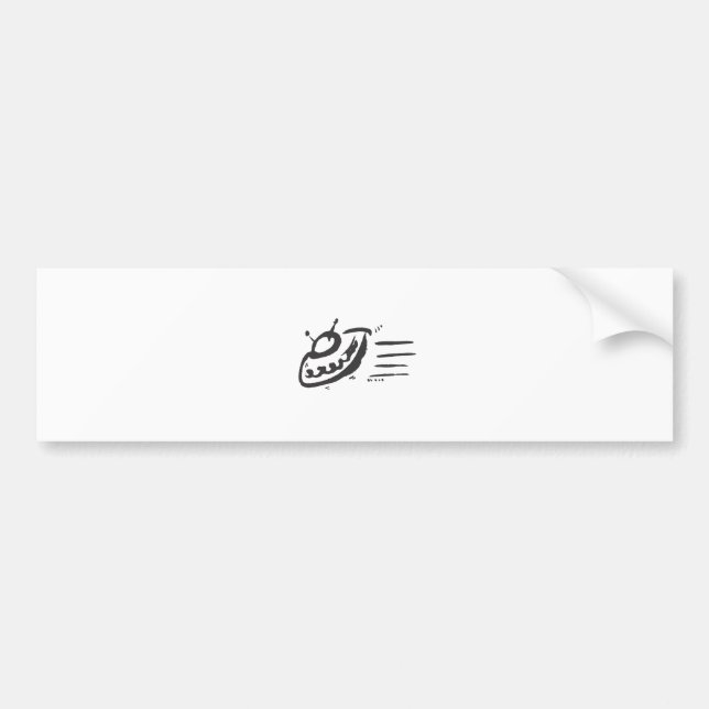 Adesivo Para Carro UFO - Pires de vôo - nave espacial (Frente)