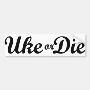 Adesivo Para Carro Uke ou morre autocolante no vidro traseiro