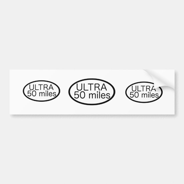Adesivo Para Carro Ultra maratona (Frente)