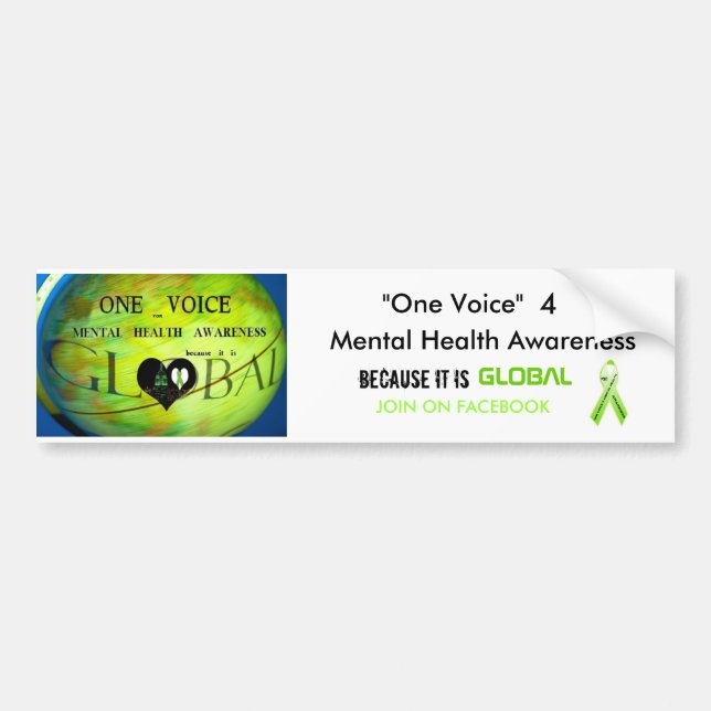 Adesivo Para Carro "Um autocolante no vidro traseiro da voz… (Frente)