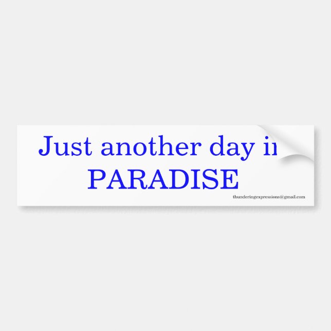 Adesivo Para Carro Um outro dia (Frente)