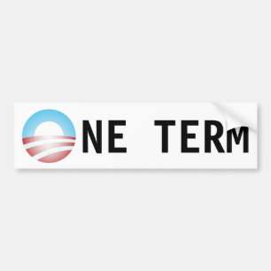 Adesivo Para Carro Uma etiqueta de Obama do termo anti
