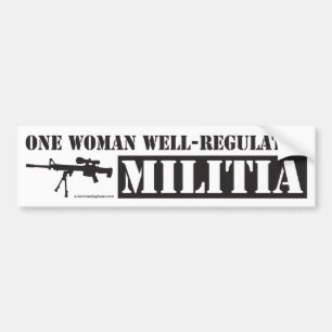 Adesivo Para Carro Uma milícia bem regulamentado da mulher
