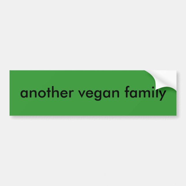 Adesivo Para Carro uma outra família do vegan (Frente)