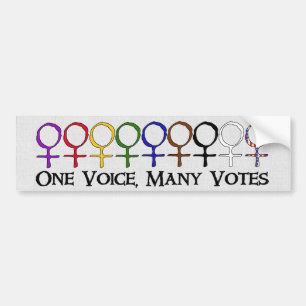 Adesivo Para Carro Uma voz, muitos votos