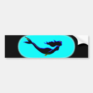 Adesivo Para Carro underwater mermaid swimming