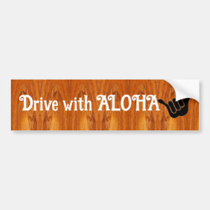 Adesivo Para Carro Unidade com ALOHA
