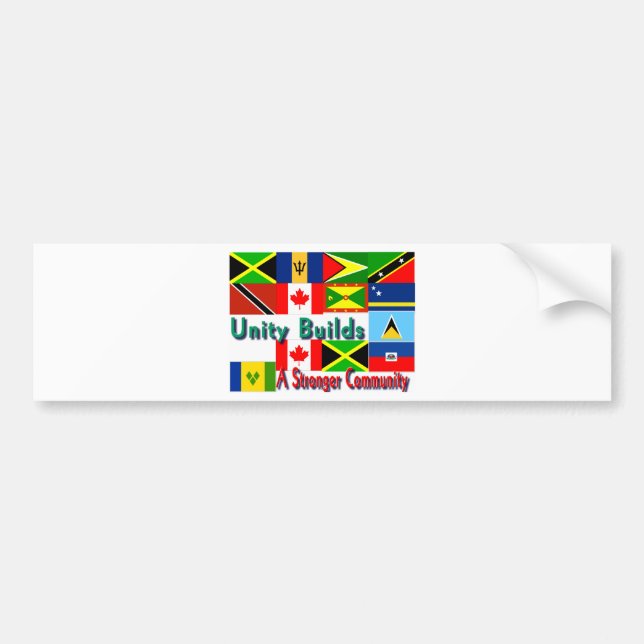 Adesivo Para Carro Unidade do Caribe-canadá (Frente)