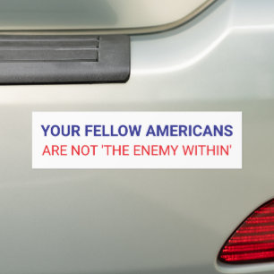 Adesivo Para Carro Unidade Política dos Seus Compatriotas Americanos