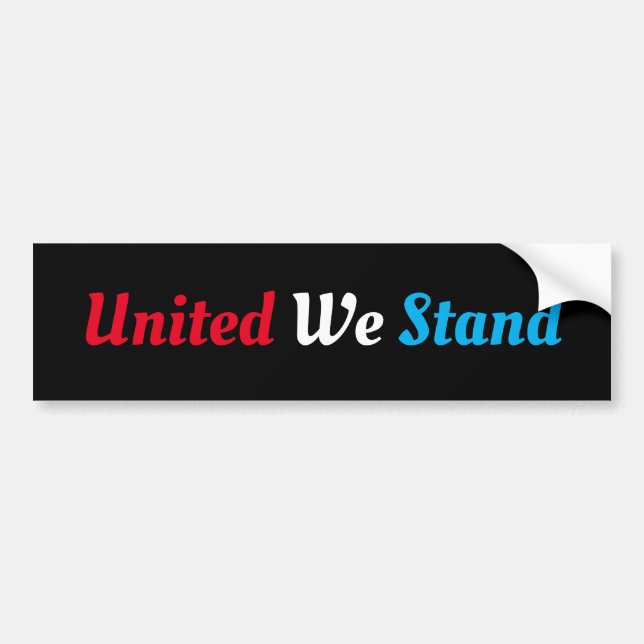 Adesivo Para Carro United We Stand (Frente)