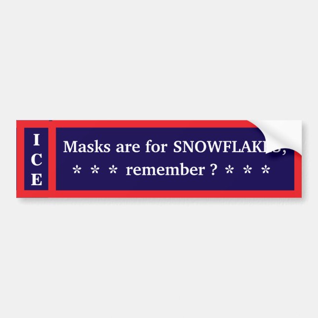Adesivo Para Carro Unmask Ice Bumper Sticker (Frente)