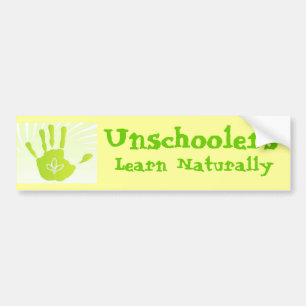 Adesivo Para Carro Unschoolers aprende naturalmente