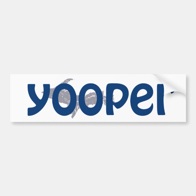 Adesivo Para Carro UP Michigan Yooper Bumper Sticker (Frente)