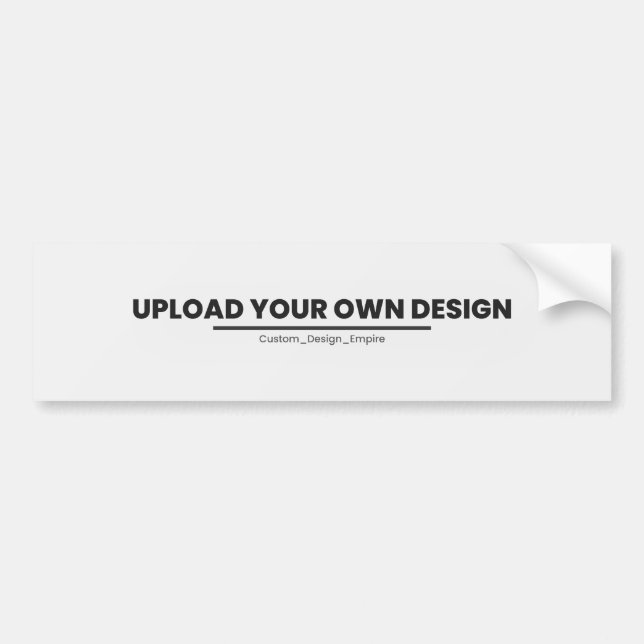 Adesivo Para Carro Upload Your Own Design Here | Custom Template (Frente)