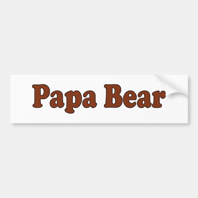 Adesivo Para Carro Urso da papá (Frente)
