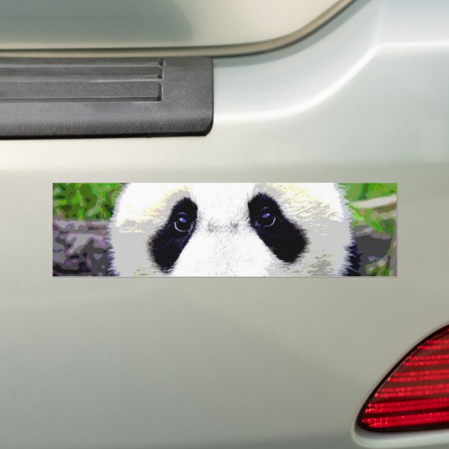 Adesivo Para Carro Desenhos animados grandes da panda da cara