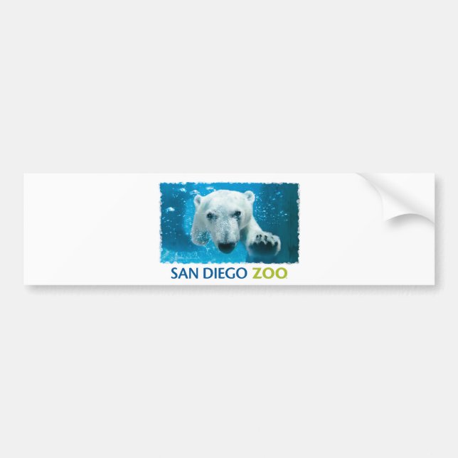 Adesivo Para Carro Urso polar do jardim zoológico de San Diego (Frente)