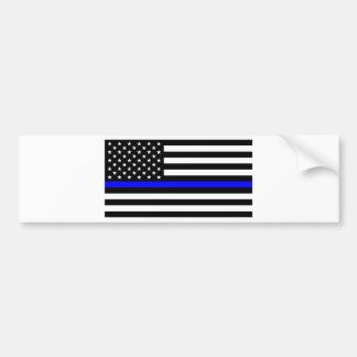 Adesivo Para Carro - US Flag Police Thin Blue Line