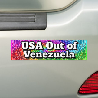 Adesivo Para Carro USA Out of Venezuela 