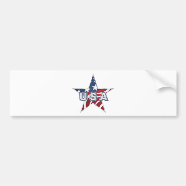 Adesivo Para Carro USA Star (Frente)