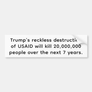 Adesivo Para Carro USAID Termina Mata Pessoas Hankamer Artjunkhaus Pa