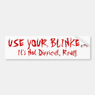 Adesivo Para Carro Use seu farol intermitente