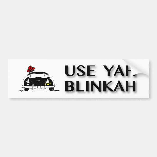 Adesivo Para Carro Use Yah Blinkah (Frente)