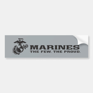 Adesivo Para Carro USMC o poucos o logotipo orgulhoso - preto