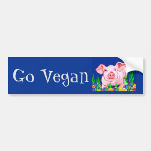 Adesivo Para Carro Vai o autocolante no vidro traseiro do Vegan