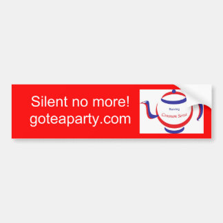 Adesivo Para Carro Vai o tea party! Autocolante no vidro traseiro