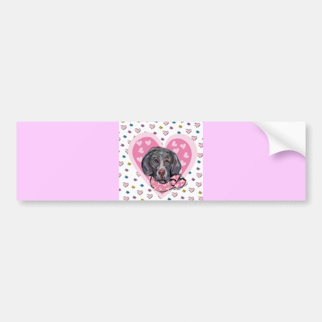 Adesivo Para Carro Valentim Weimaraner (Frente)