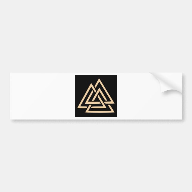 Adesivo Para Carro Valknut (Frente)