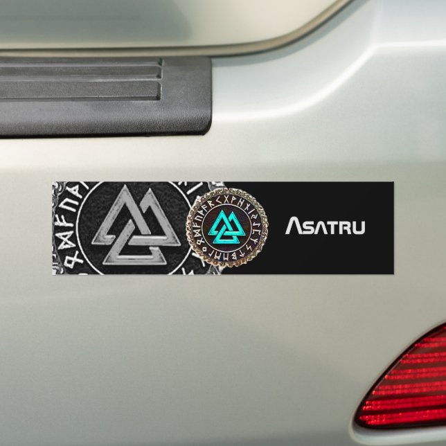 Adesivo Para Carro Valknut (Winding) (No carro)