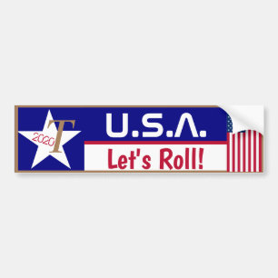Adesivo Para Carro Vamos americano Roll!