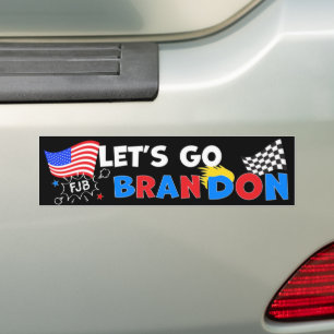 Adesivo Para Carro VAMOS BRANDON COM O Cabelo
