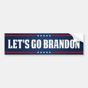 Adesivo Para Carro Vamos Brandon FJB engraçada anti joe Biden Pára-