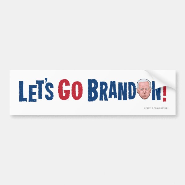 Adesivo Para Carro Vamos Go Brandon Bumper Sticker (Frente)